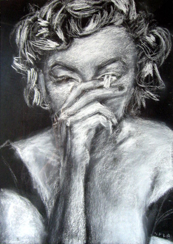 pastel marilyn monroe nicolas pennarun