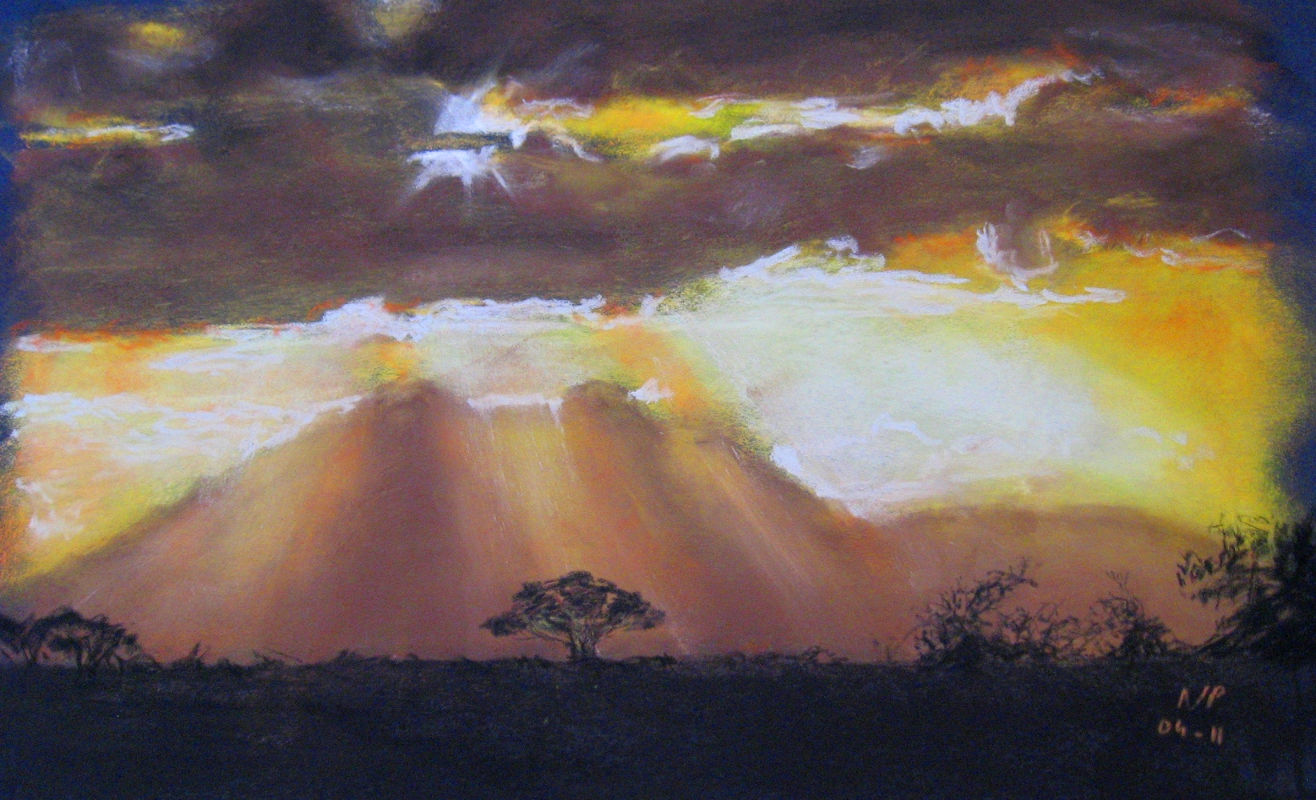 pastel savane soir nicolas pennarun